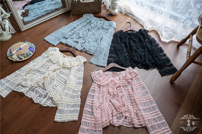 Miss Point Kitty and Rose Prints Lolita Bolero and Overall