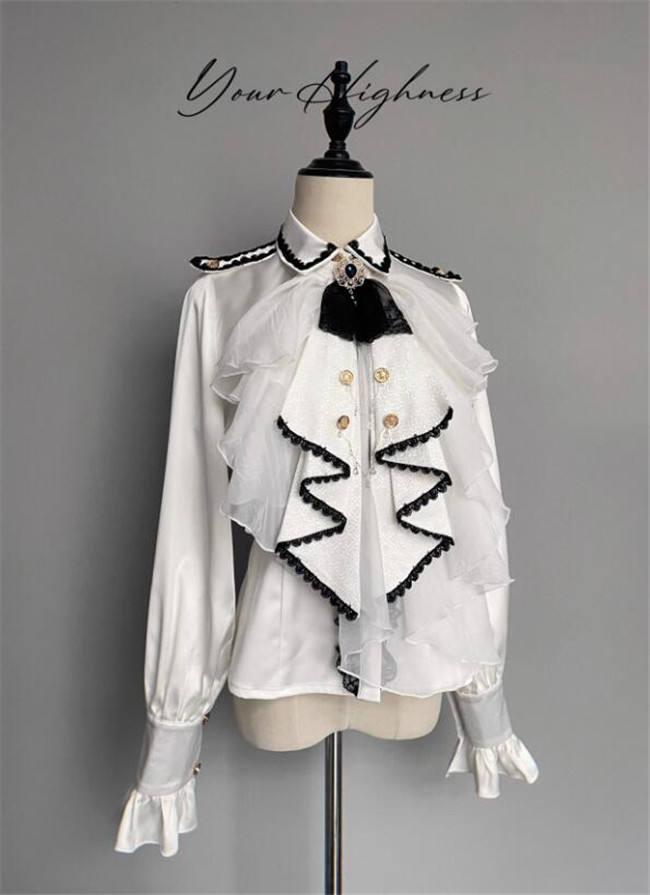 Your Highness The Oath of the Brave Military Lolita Jacket, Cape and Blouse