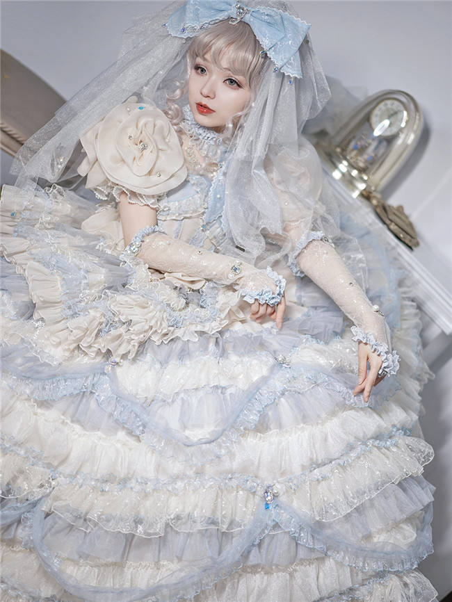 Henrietta Moonlight Crystal Dreams Super Luxury Lolita Skirt, Top and Accessories
