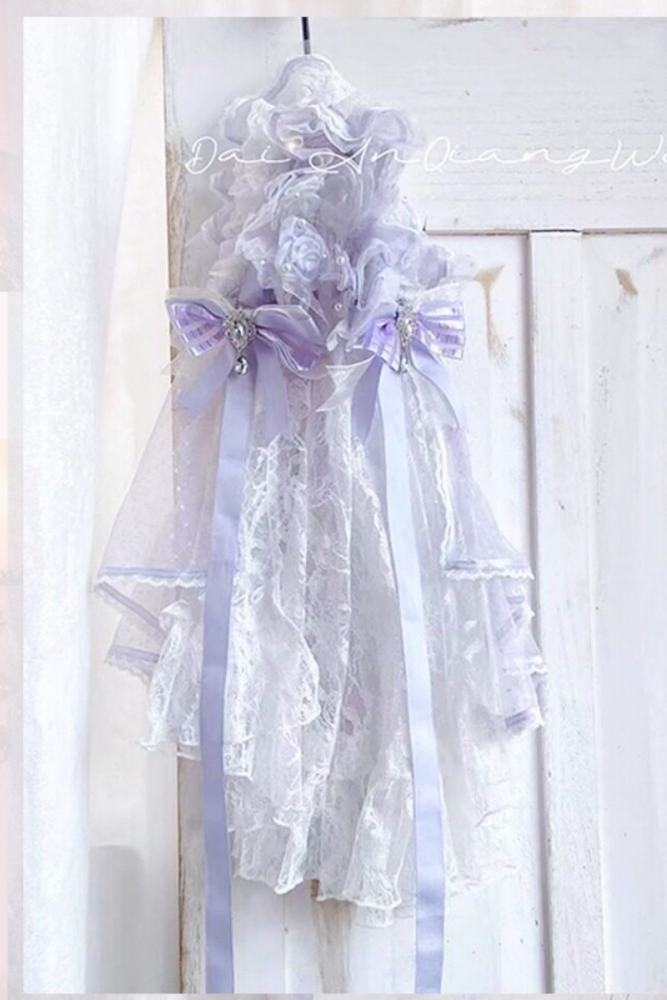 Maiye Diane Rose Hime Lolita Princess Headdress Wristcuffs Tailing