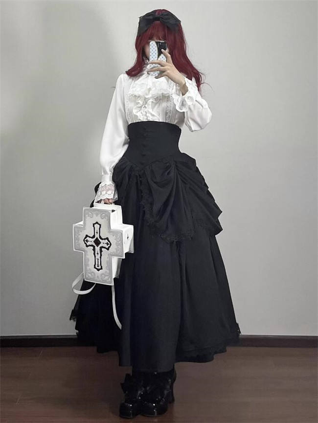Sleepwalk Fishbone Lolita Skirt