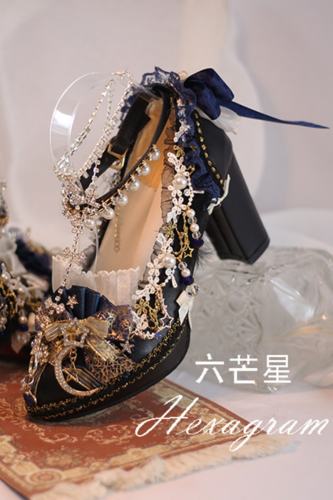 Hexagram Wedding Shoes Lolita Heels Shoes