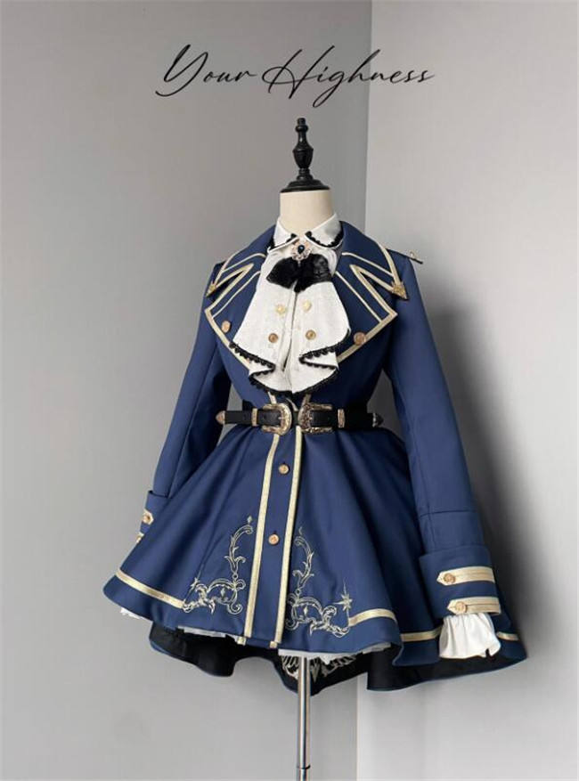 Your Highness The Oath of the Brave Military Lolita Jacket, Cape and Blouse