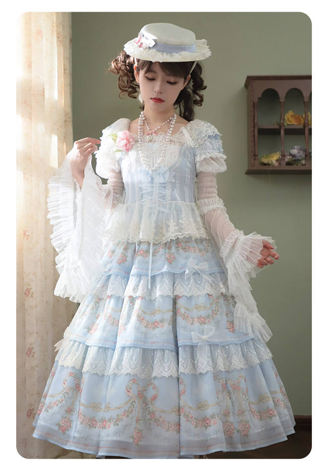 Summer Fairy Villandli Gardens Lolita One Piece