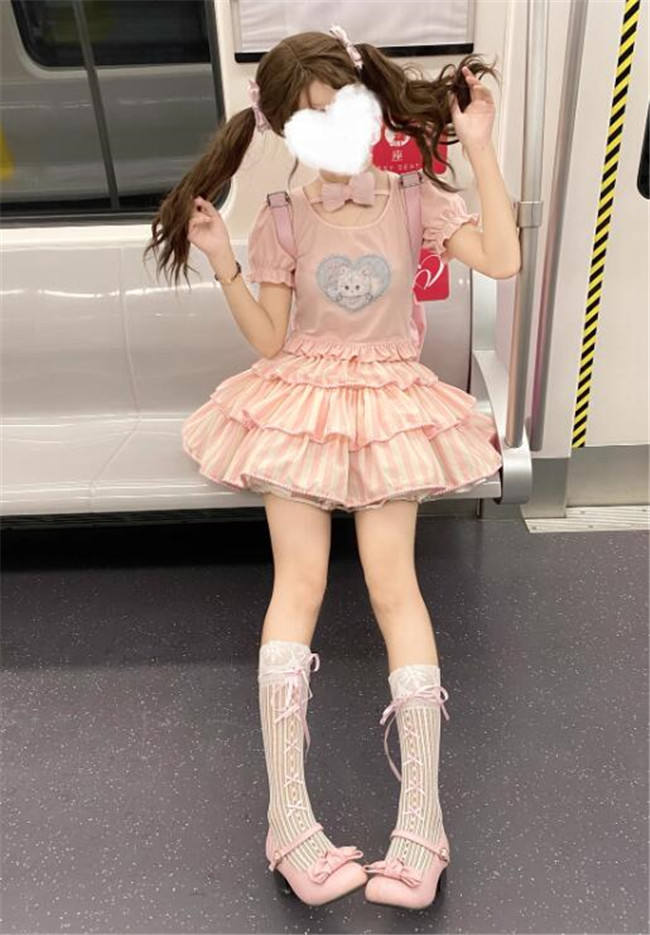 Dark Star Island Cat Fantasy Land Sweet Lolita OP, JSK, Skirt, Blouse and T-shirt