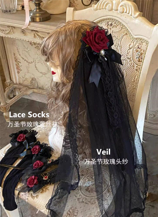 Miss Vampire Halloween Lolita Dress and Accessories