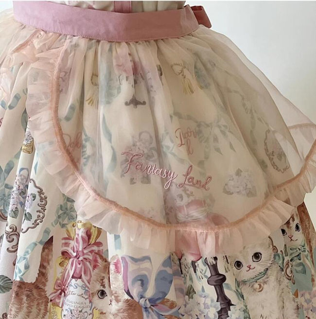 Dark Star Island Cat Fantasy Land Sweet Lolita OP, JSK, Skirt, Blouse and T-shirt