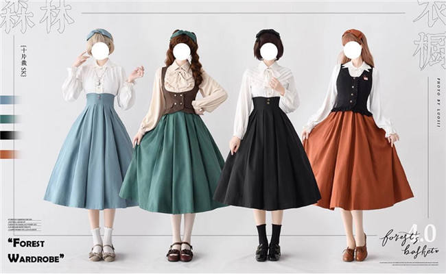 Forest Wardrobe Forest Basket Classic Lolita Skirt