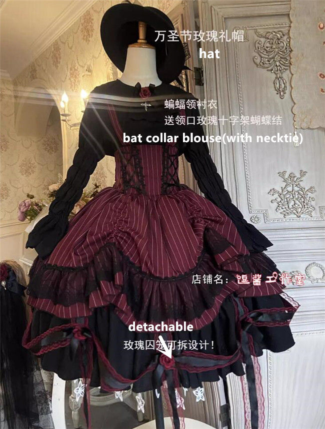 Miss Vampire Halloween Lolita Dress and Accessories