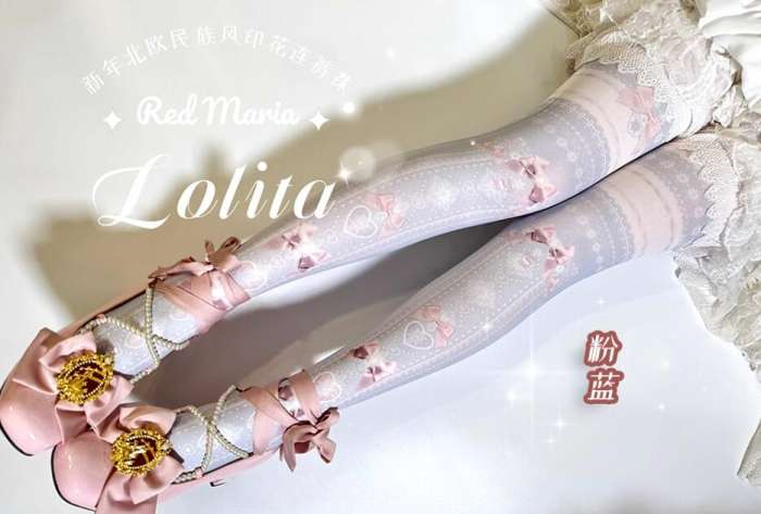 Yidhra New Year Snowflake Lolita Tights