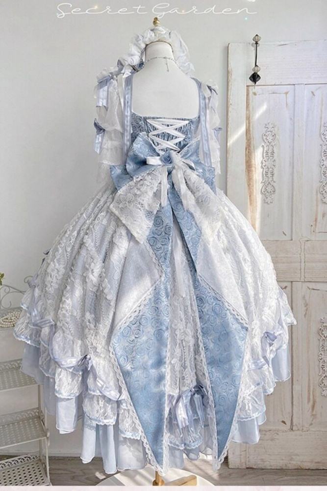 Maiye Diane Rose Hime Lolita Princess Headdress Wristcuffs Tailing