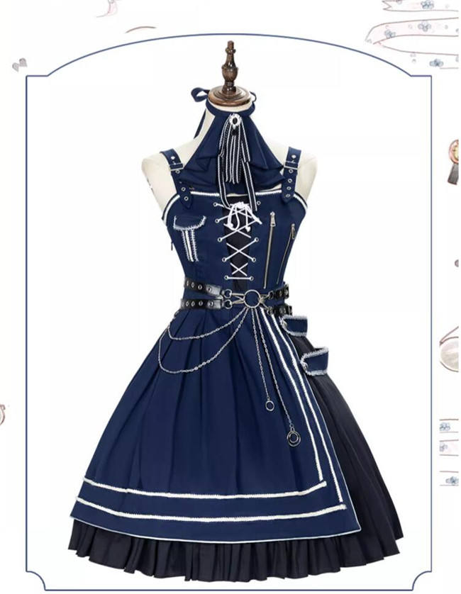 Ying Luo Fu War without War Military Lolita Dress, Cape and Accessories