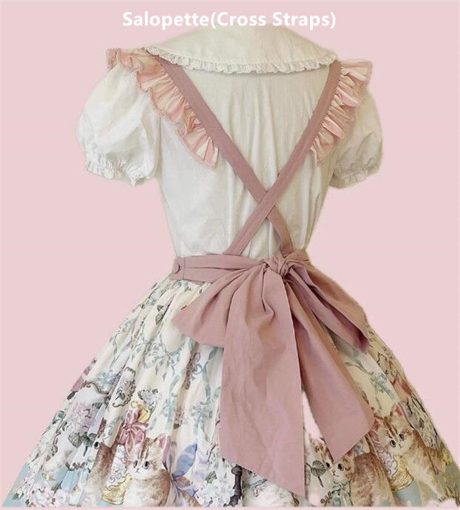 Dark Star Island Cat Fantasy Land Sweet Lolita OP, JSK, Skirt, Blouse and T-shirt