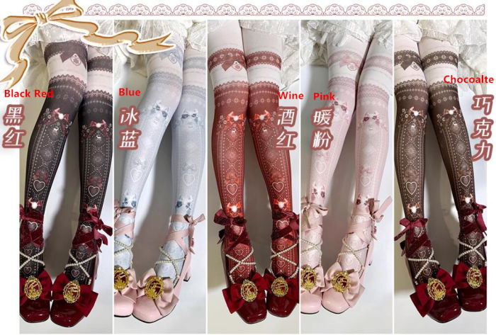 Yidhra New Year Snowflake Lolita Tights
