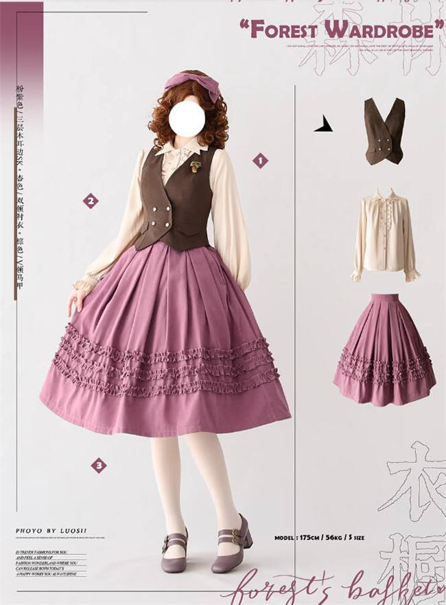 Forest Wardrobe Forest Basket Classic Lolita Skirt