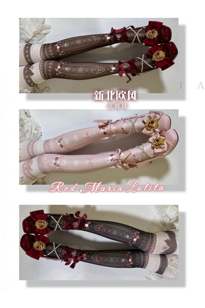 Yidhra New Year Snowflake Lolita Tights