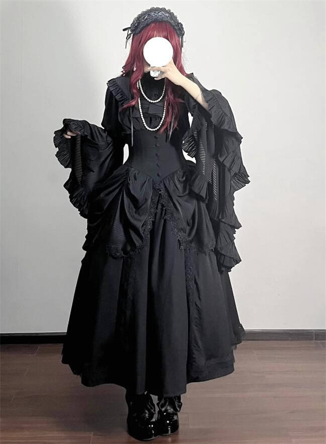 Sleepwalk Fishbone Lolita Skirt