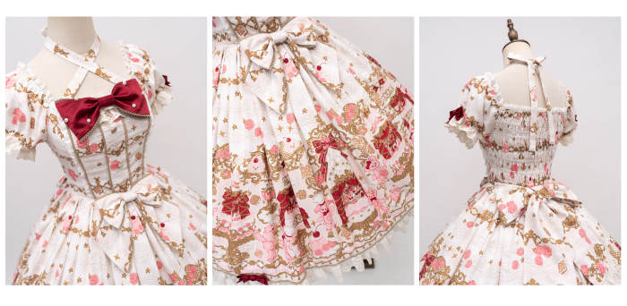 Nnstar Sugar Festivaly Retro Prints Lolita OP 3 Colors