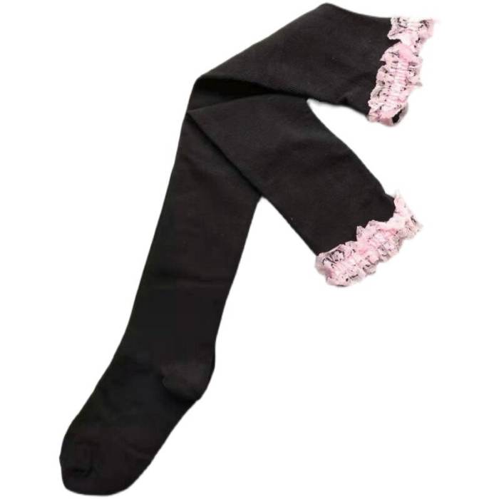 Lacework Above Knee-high Lolita Cotton Socks 4 Colors
