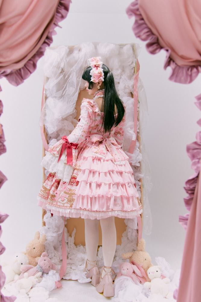 Nnstar Sugar Festivaly Retro Prints Lolita OP 3 Colors