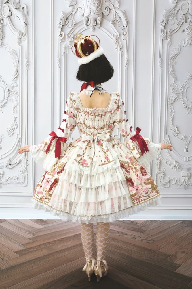 Nnstar Sugar Festivaly Retro Prints Lolita OP 3 Colors