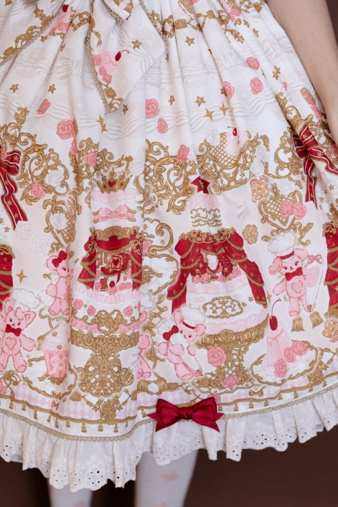 Nnstar Sugar Festivaly Retro Prints Lolita OP 3 Colors