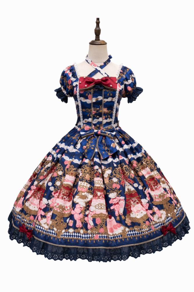 Nnstar Sugar Festivaly Retro Prints Lolita OP 3 Colors