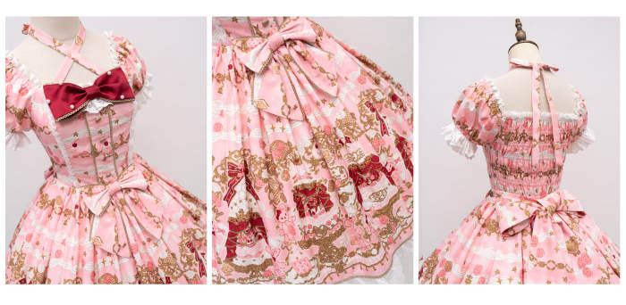 Nnstar Sugar Festivaly Retro Prints Lolita OP 3 Colors