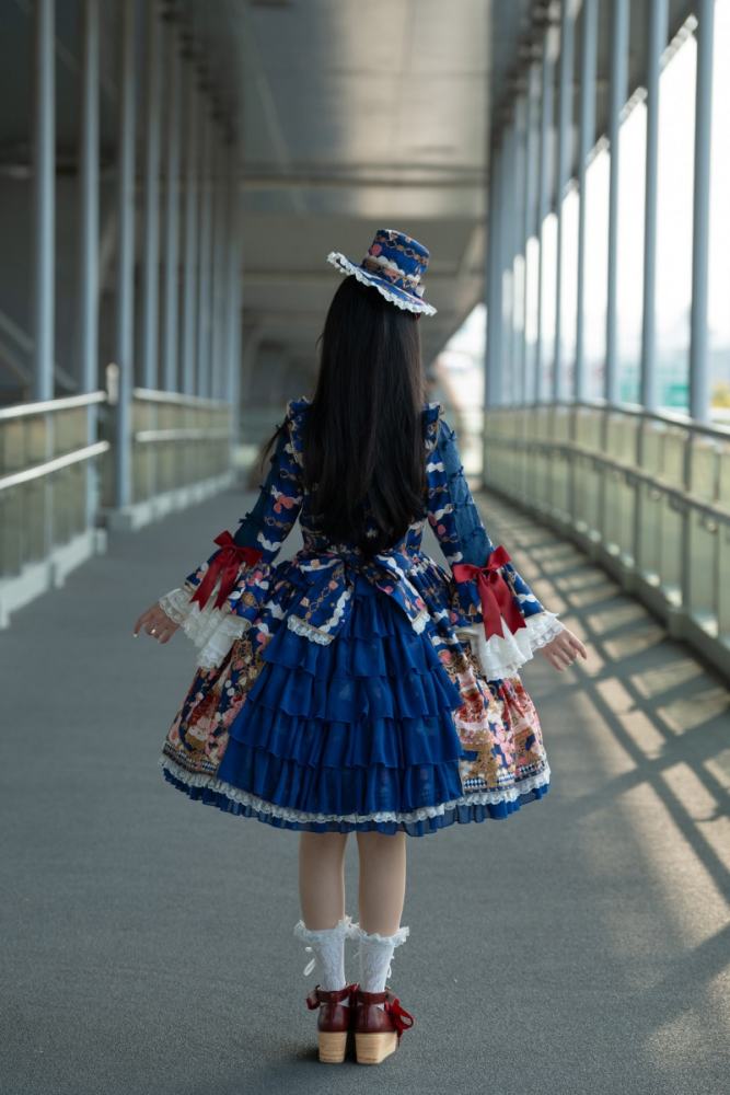 Nnstar Sugar Festivaly Retro Prints Lolita OP 3 Colors