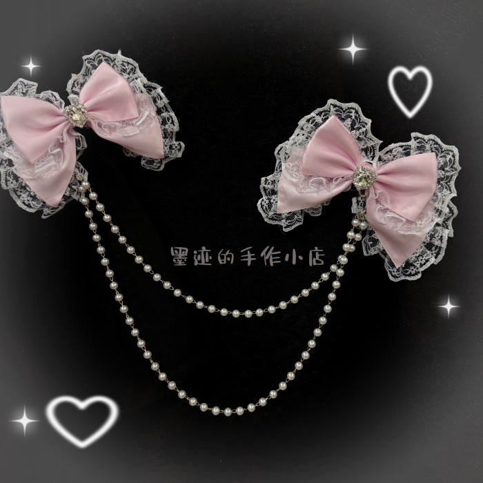 Moji Himegyaru Pink Bows Gyaru Waist Chain