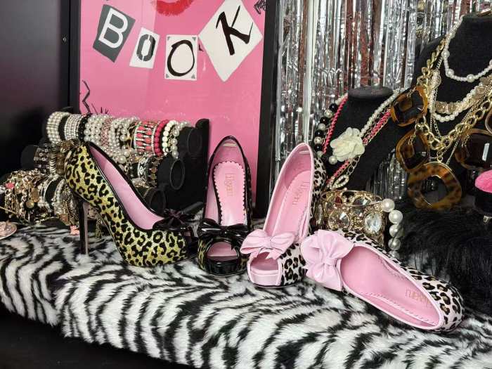LilGyaru Himegyaru Gal Style Leopard Print Heels Shoes