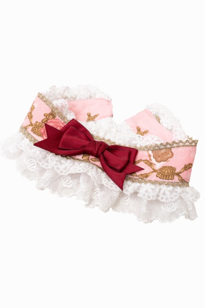 Nnstar Sugar Festivaly Retro Prints Lolita Hat Headbow and Choker