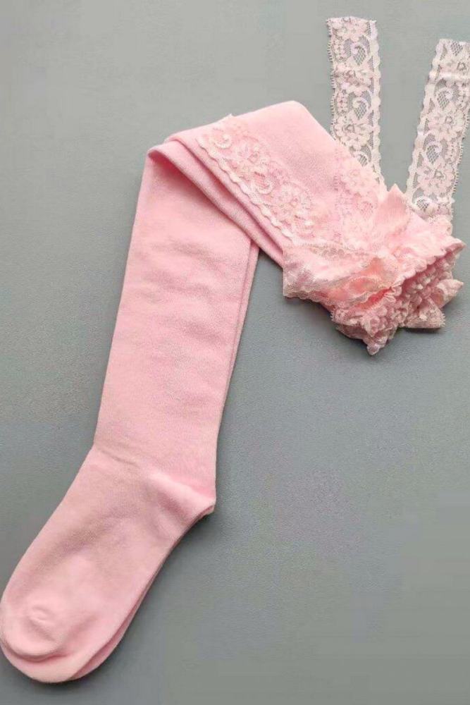 Lacework Above Knee-high Lolita Cotton Socks 4 Colors