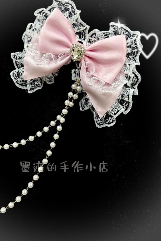 Moji Himegyaru Pink Bows Gyaru Waist Chain