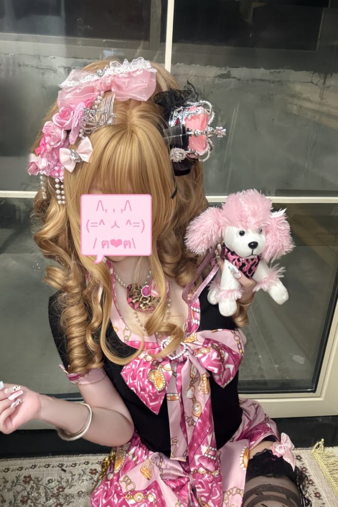 LilGyaru Himegyaru Gal Style Shirt Skirt and Bow Hairpin