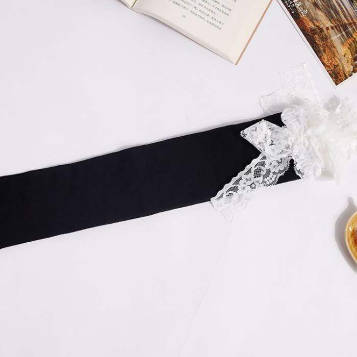 Lacework Above Knee-high Lolita Cotton Socks 4 Colors