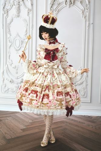 Nnstar Sugar Festivaly Retro Prints Lolita OP 3 Colors