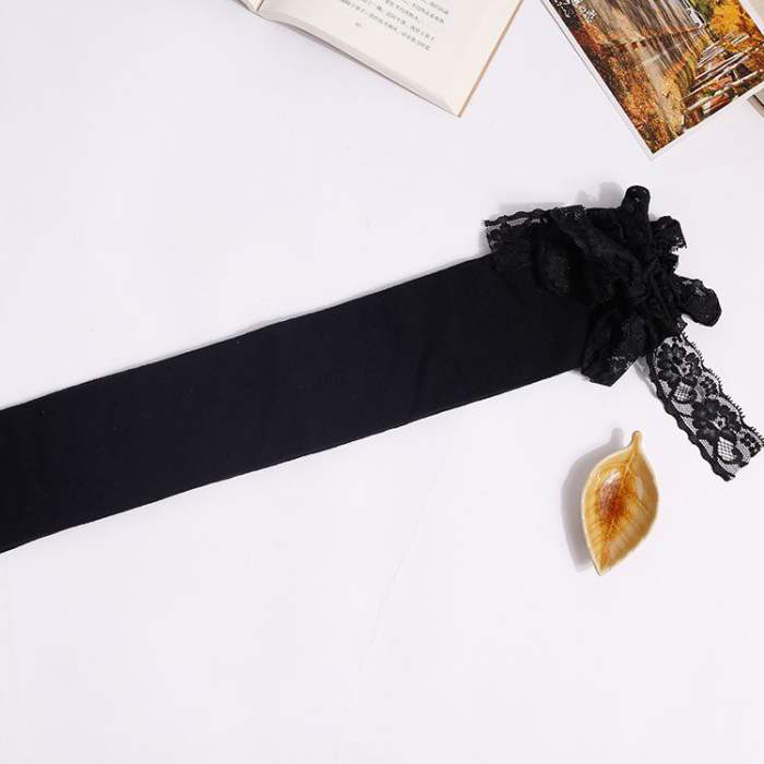 Lacework Above Knee-high Lolita Cotton Socks 4 Colors