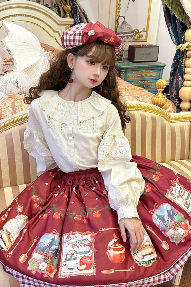 Miss Point Apple Grove Double-sides Wear Lolita Skirt