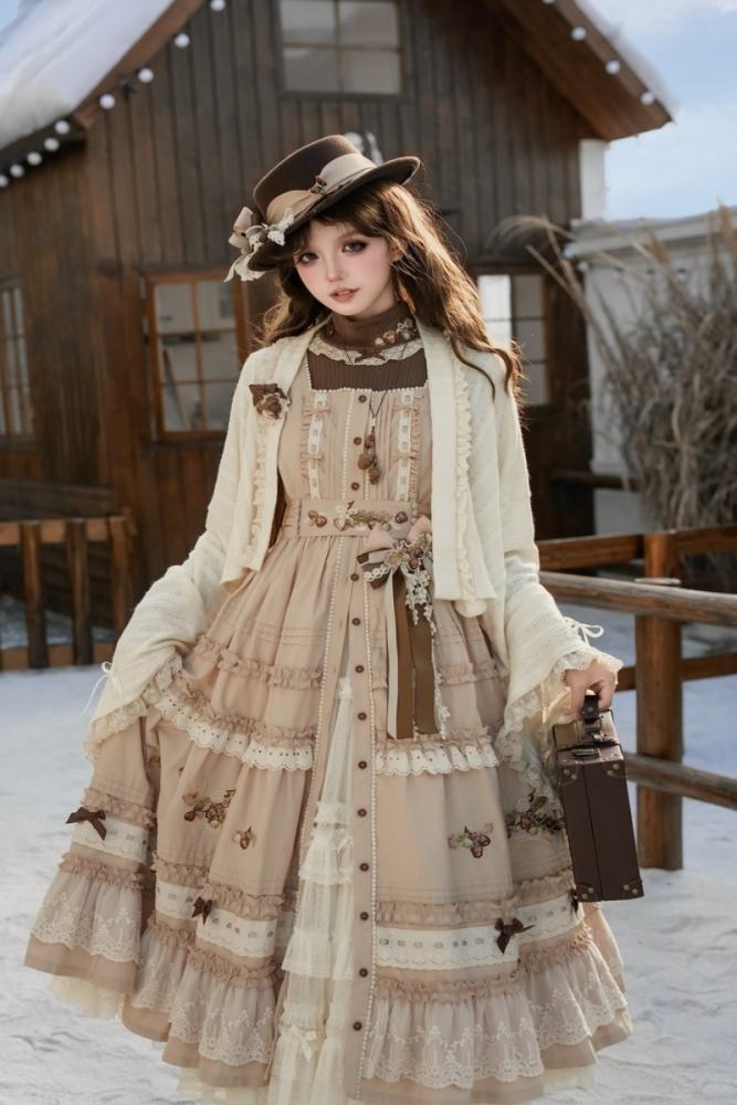 Shyp ~Forest Acorns~ Lolita Headdress Necklace and Belt