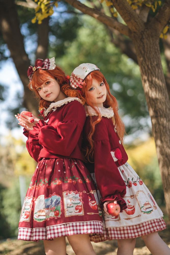 Miss Point Apple Grove Double-sides Wear Lolita Skirt
