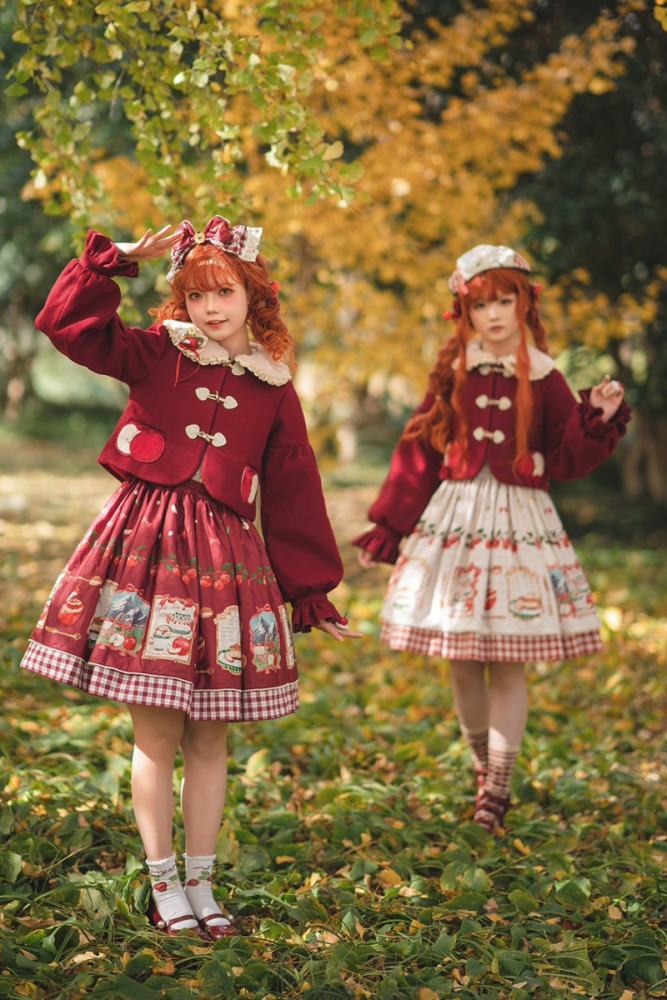 Miss Point Apple Grove Double-sides Wear Lolita Skirt