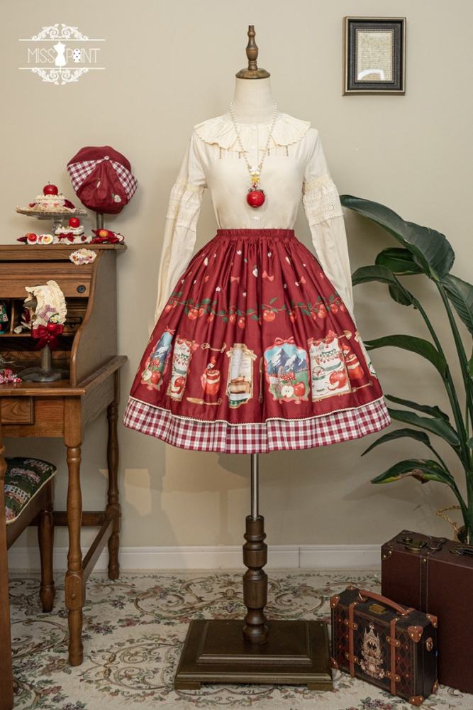 Miss Point Apple Grove Double-sides Wear Lolita Skirt