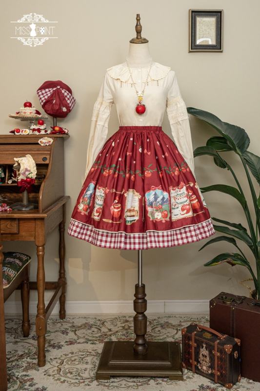 Miss Point Apple Grove Double-sides Wear Lolita Skirt