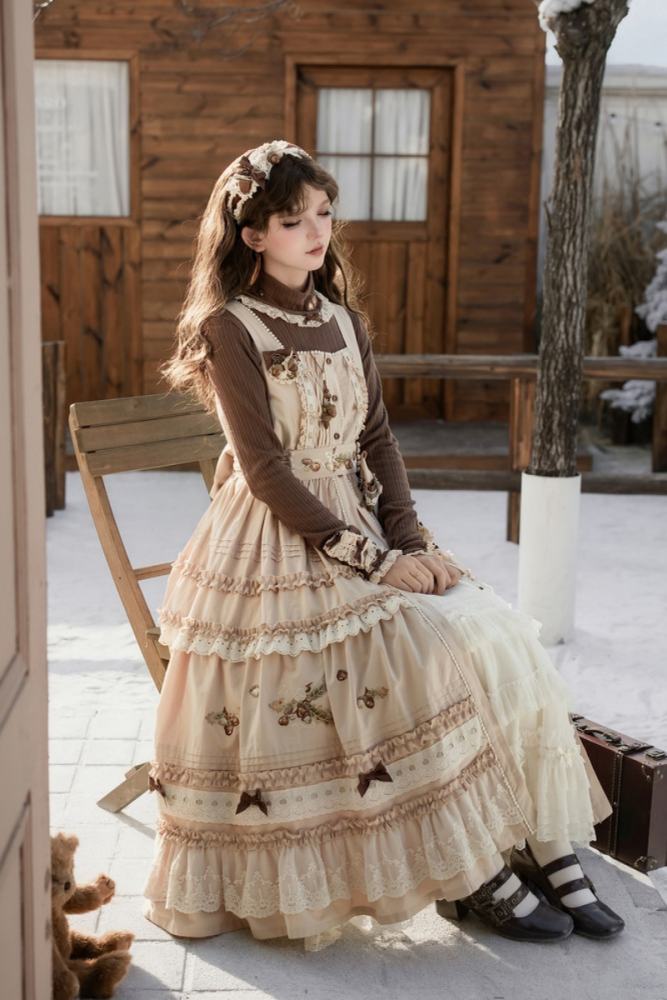 Shyp ~Forest Acorns~ Lolita Headdress Necklace and Belt