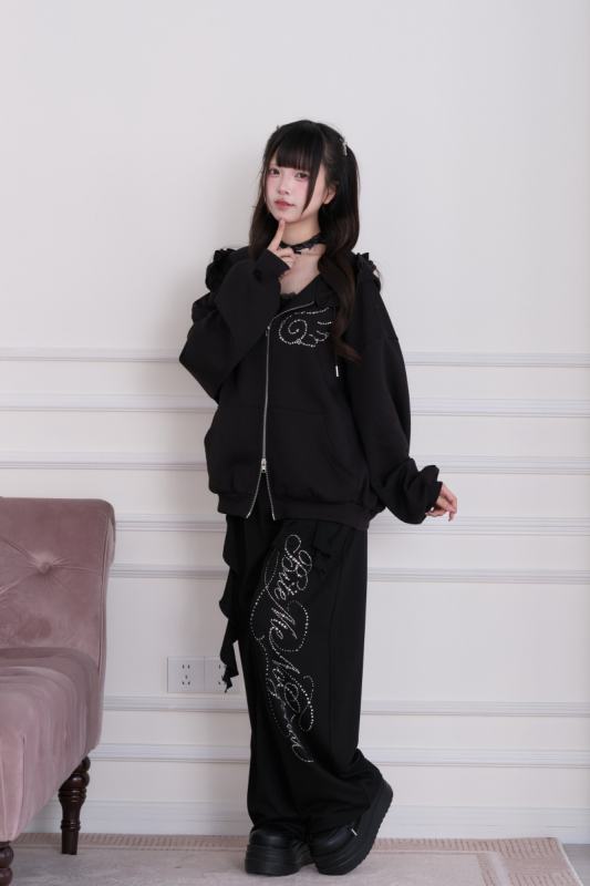 NoGenki Japanese Casual Jirai Kei Top Coat Trousers and Shorts