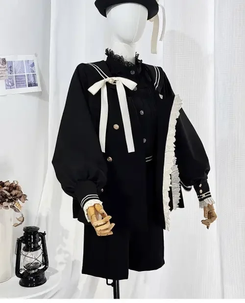 Castle Too ~Misty City~ Ouji Lolita Coat and Short Pants