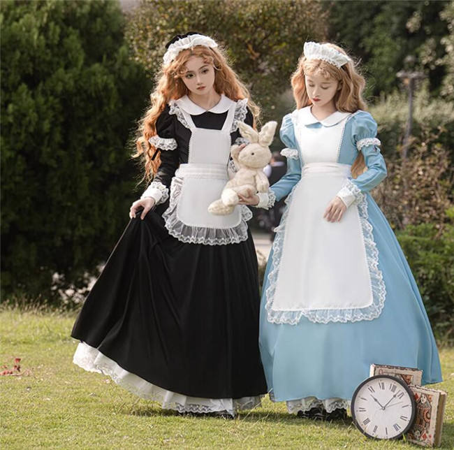 Plus Size Alice Dreamland Maid Lolita Dress and Apron