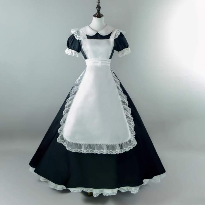 Plus Size Alice Dreamland Maid Lolita Dress and Apron