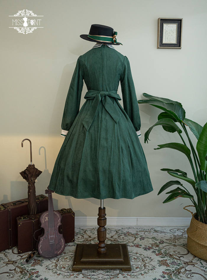 Miss Point Golden Movement College Lolita Dress One Piece Green XL In Stock